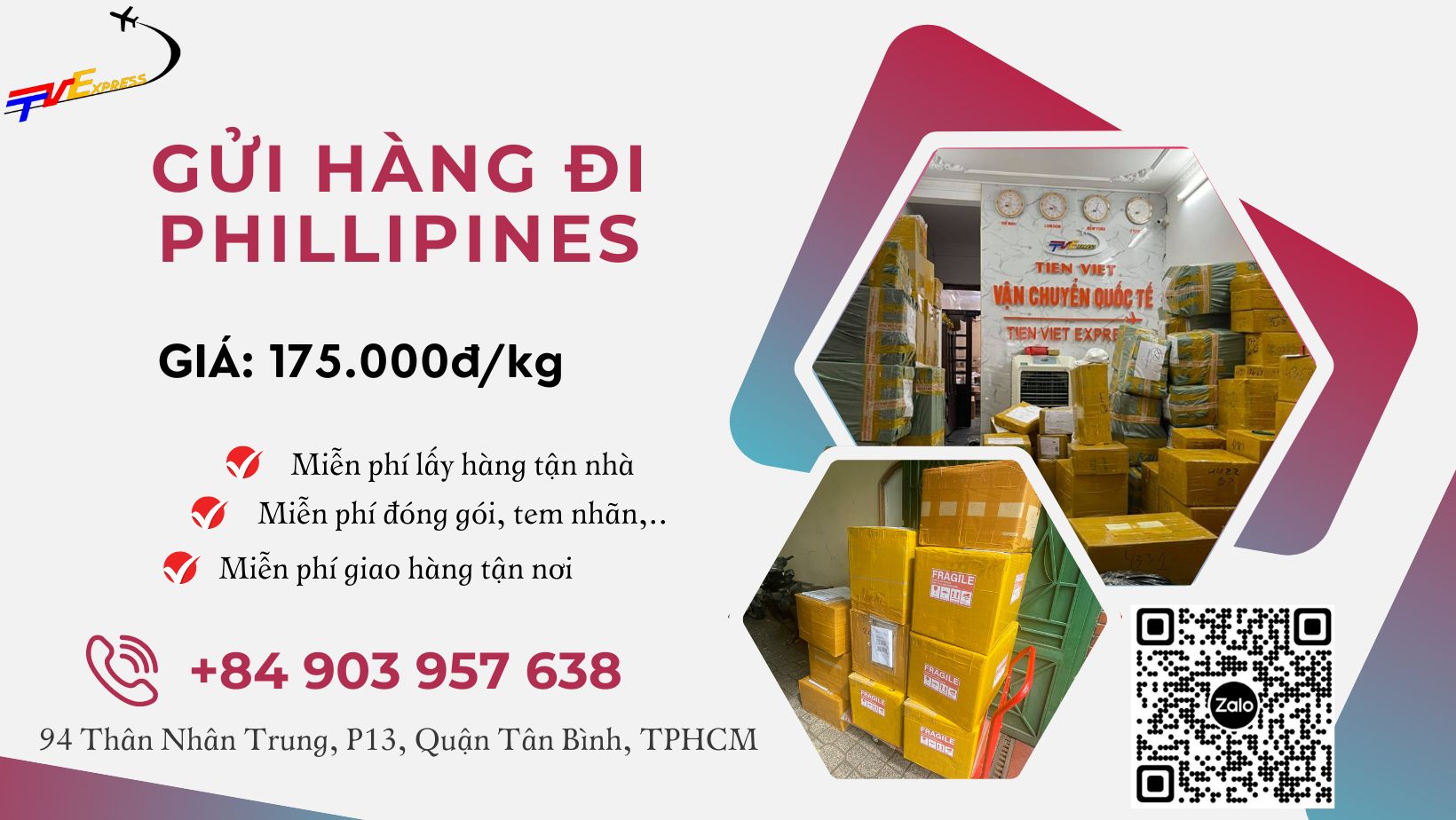 Gửi hàng đi Philippines - Tiến Việt Express